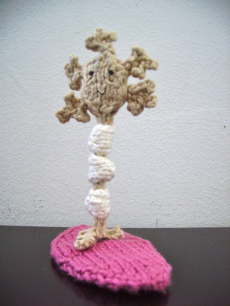 This Is What a Knitted Motor Neuron on a Muscle Cell Looks Like