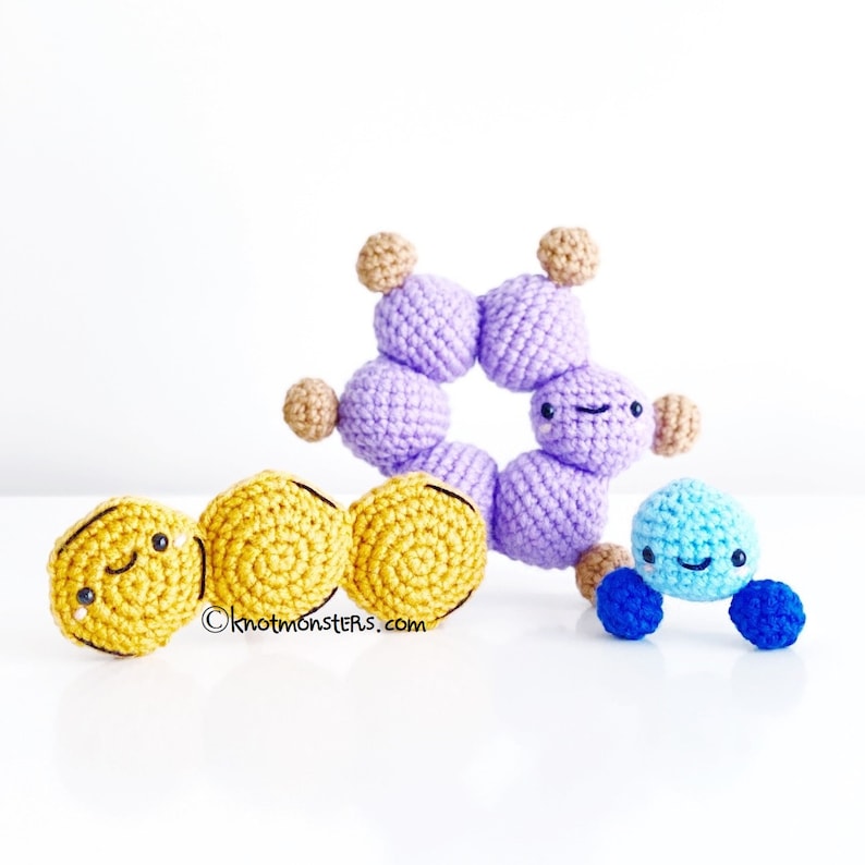 Yarn Over Atoms! 4 Crazy Crochet Molecule Patterns