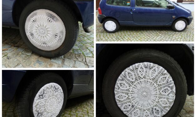 These Lacy Doily Hubcaps Seriously Rule!