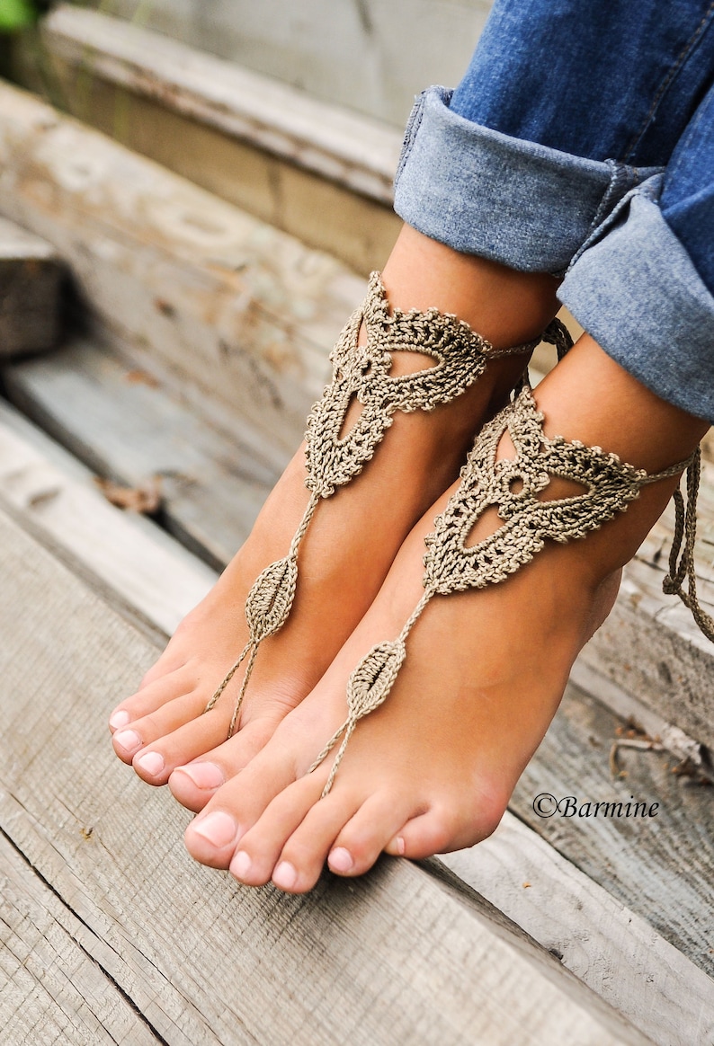 Gorgeous Crochet Barefoot Sandals - Get the Patterns To Make Your Own!