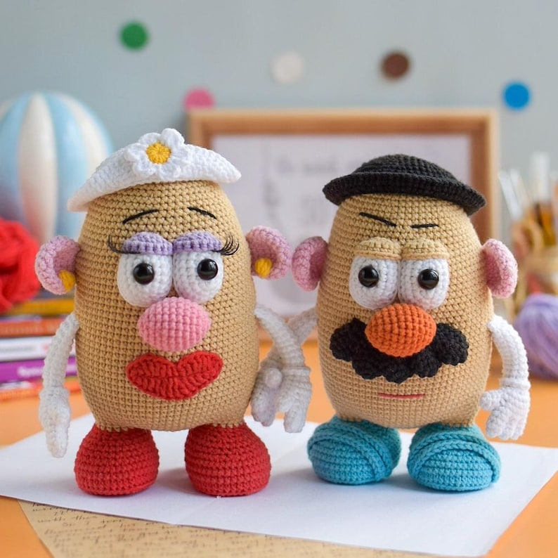 Mr. & Mrs. Potato Head Patterns For Crocheters!