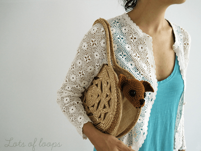 Pocket Dog in a Purse Amigurumi - Fun Fake!