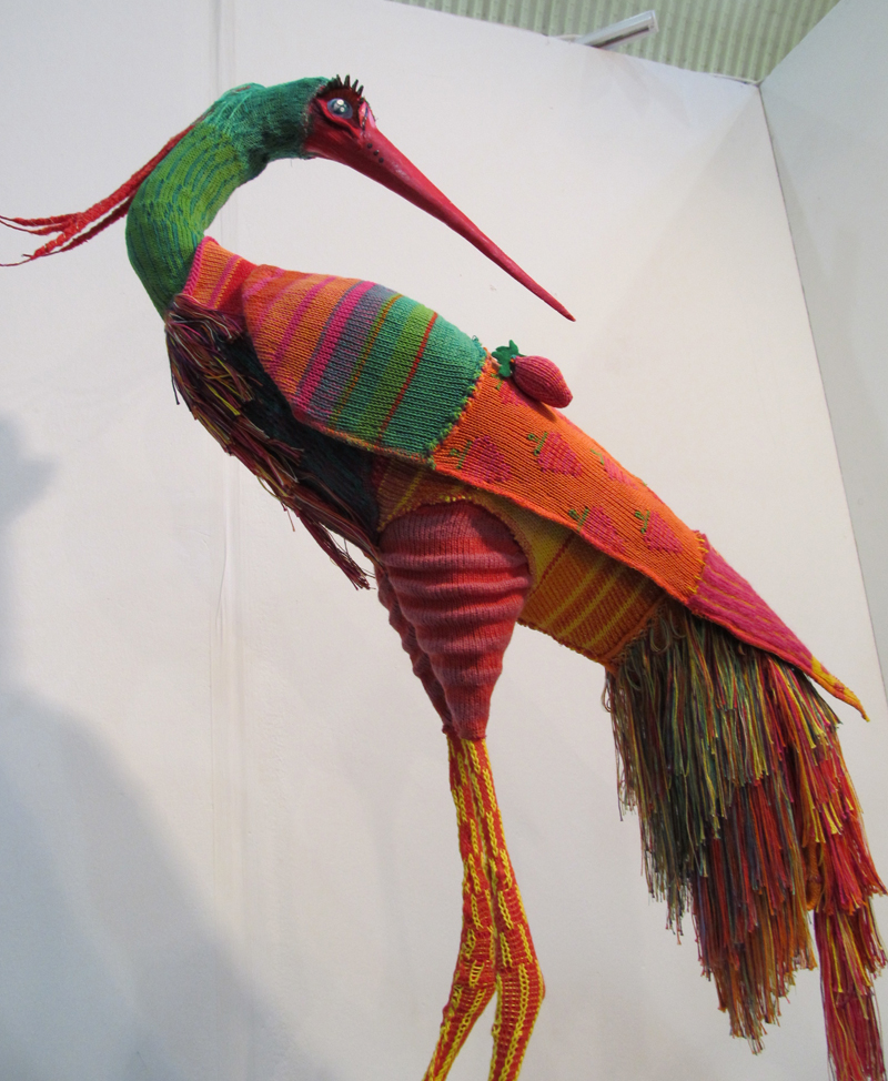 These Knitted Bird Sculptures By Alice Wolfe