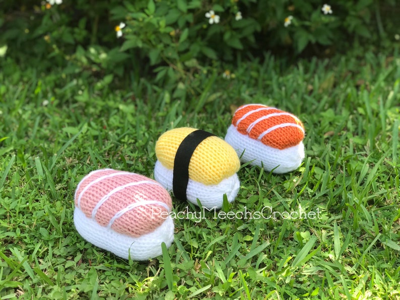 Knit & Crochet Tamago Sushi Amigurumi