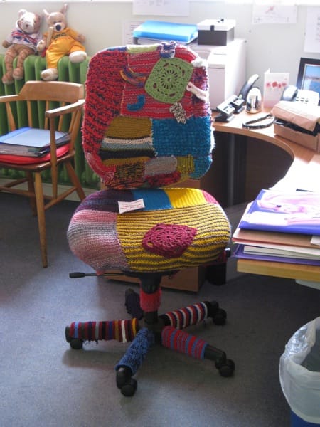 They Yarn Bombed The Head Teacher's Chair!