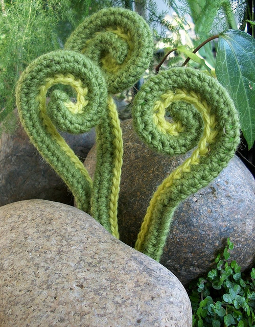 Crochet Fiddleheads - YUM!