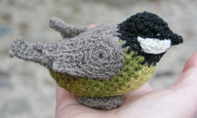 This Crochet Titmouse is Teeny and Totally Charming