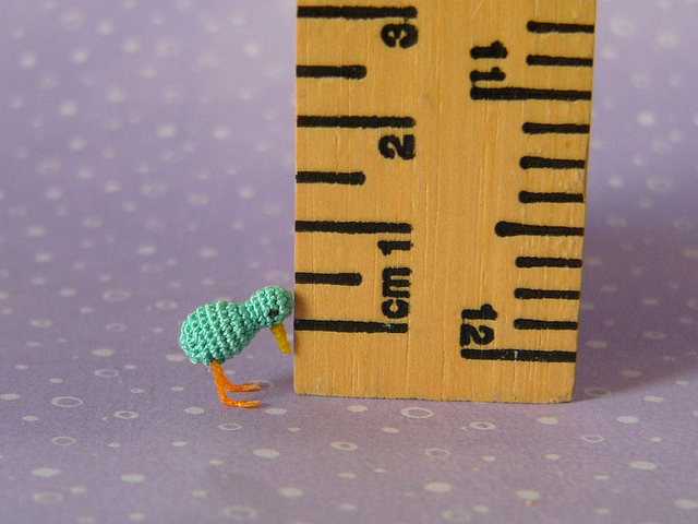Tiny 12mm Crochet Kiwi