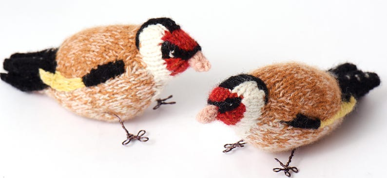 Two Knit Patterns To Celebrate The European Goldfinch