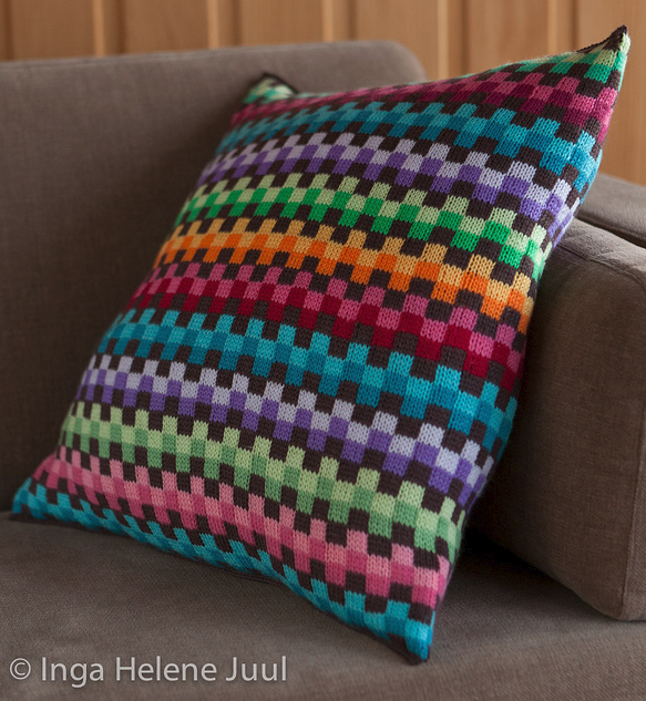 Gorgeous Missoni-Inspired Pillow - Knit By Inga Helene Juul