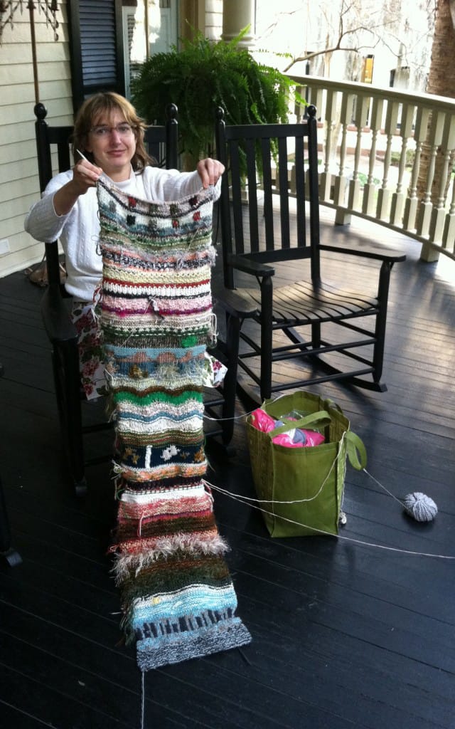 She Knit Her Vacation, Literally!