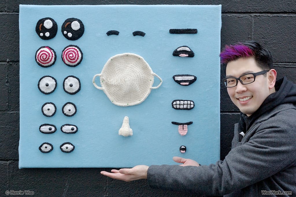 Howie Woo's Amazing Crochet Facial Expressions