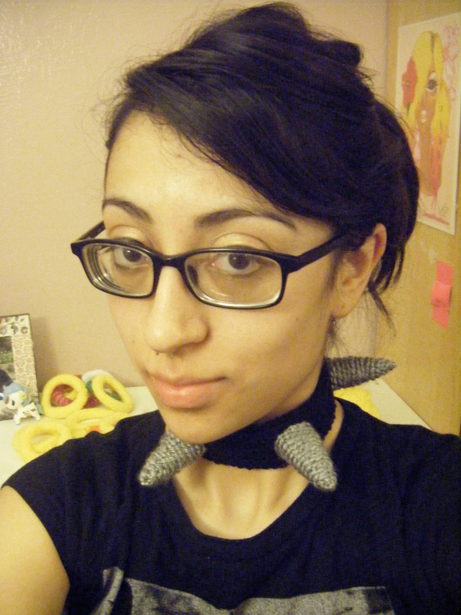 Cosplay Fun With a Studded & Spiked Crochet Collar!