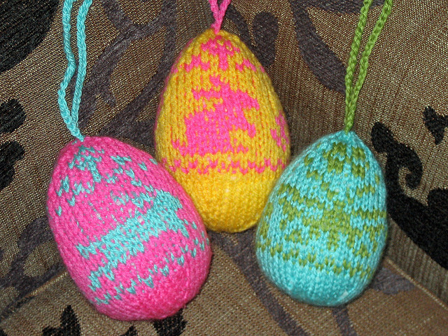 Knitted Easter Eggs By Slideshow Bob