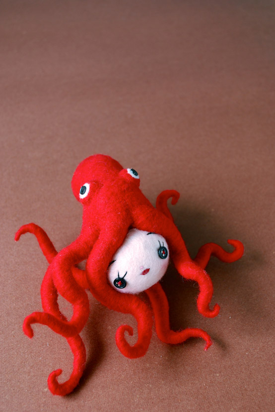 Octopus Girl Felted By Hiné Mizushima
