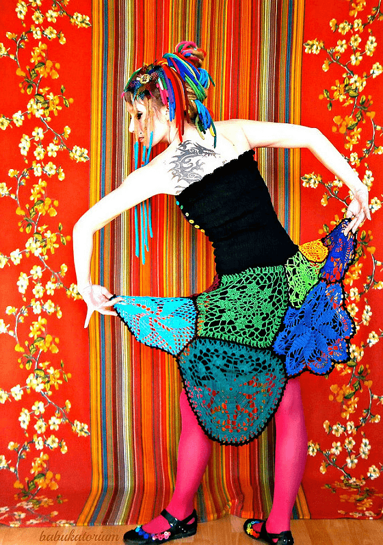 Fun Crochet Dress By Babukatorium, It's All About Rainbows!