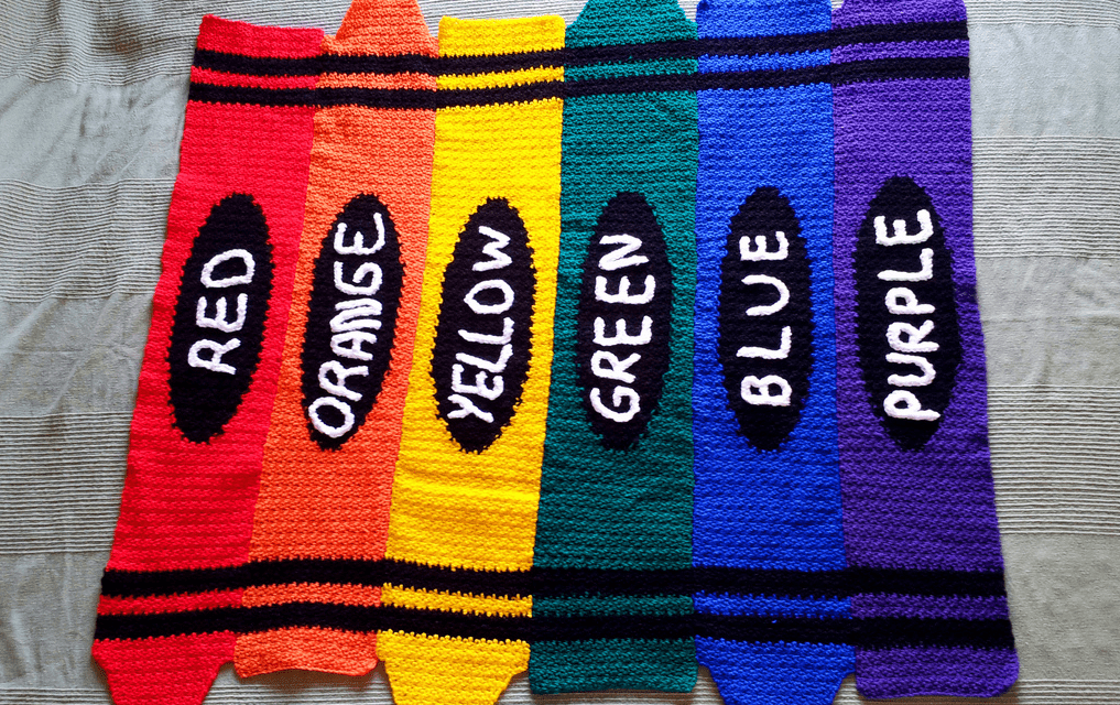 Noah’s Crochet ‘Color Me’ Crayon Blanket – Get The FREE Pattern