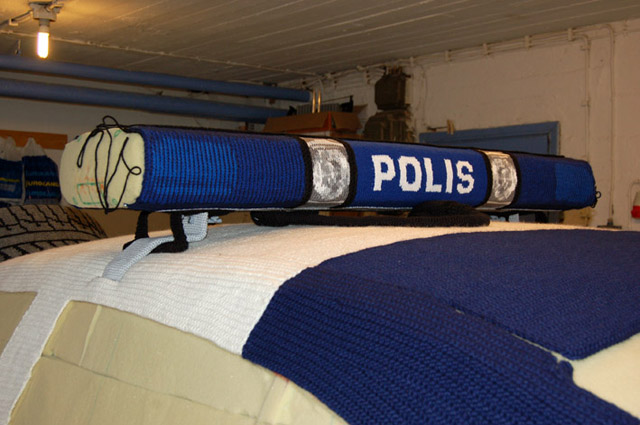 These Finns Crocheted a Cop Car!