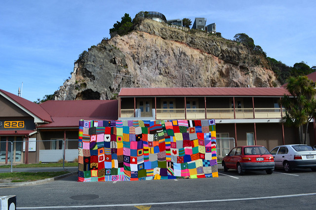 'Container Love' Yarn Bomb