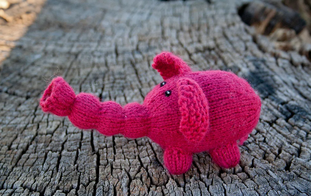 Adorable Knitted Elephant – Get the Pattern FREE!