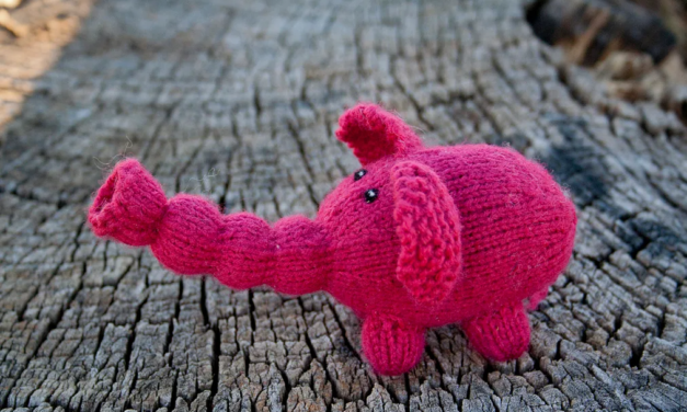 Adorable Knitted Elephant – Get the Pattern FREE!