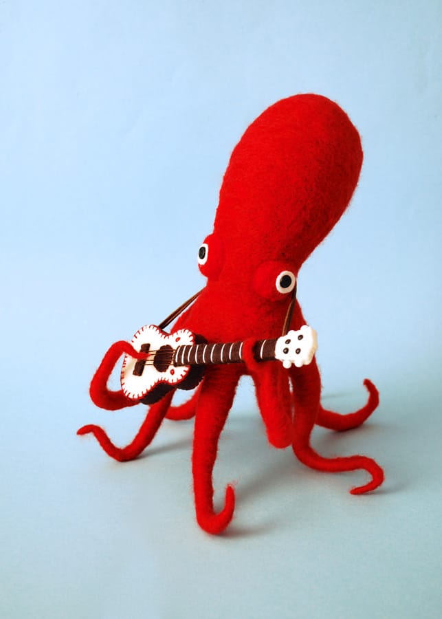 Red Octopus & His White Guitar