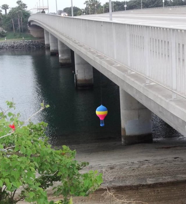 Subtle Air Balloon Yarn Bomb By Crochet Grenade
