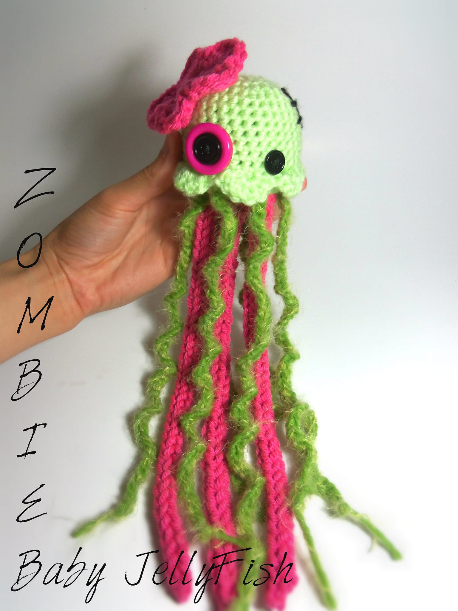 Zombie Baby JellyFish Crocheted by EB Little Creations