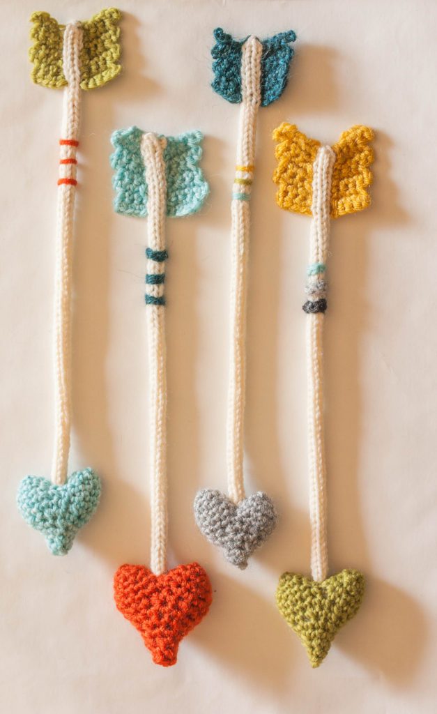 Crocheted Heart Arrows by Jill Watt - Get the Pattern!