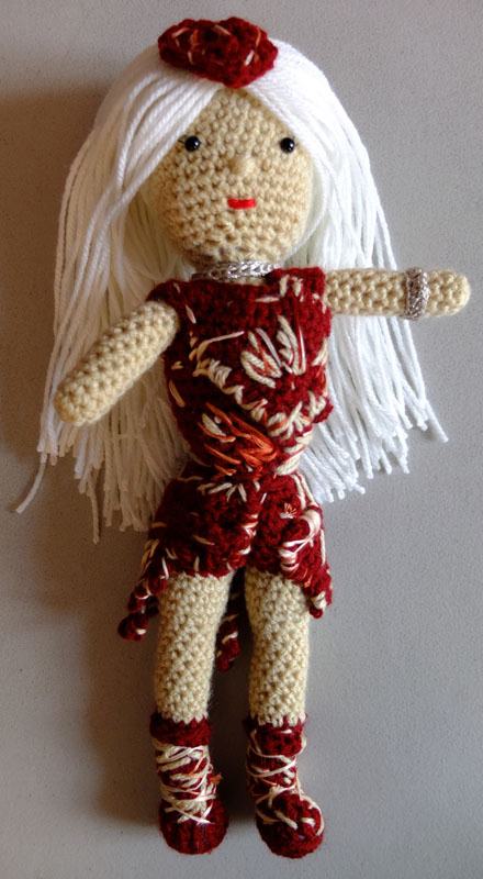 Berenice Grimm Crocheted a Replica of Lady Gaga in Her Famous Meat Dress