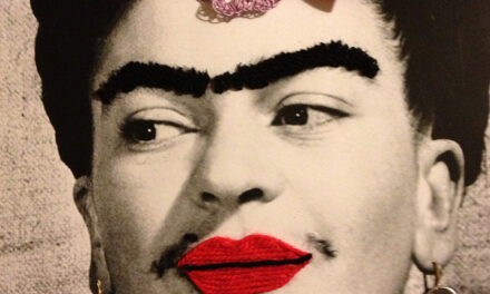 Frida Kahlo Yarn Bomb