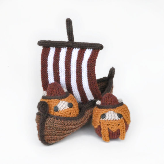 Miniature Knitted Vikings - Get the Pattern!