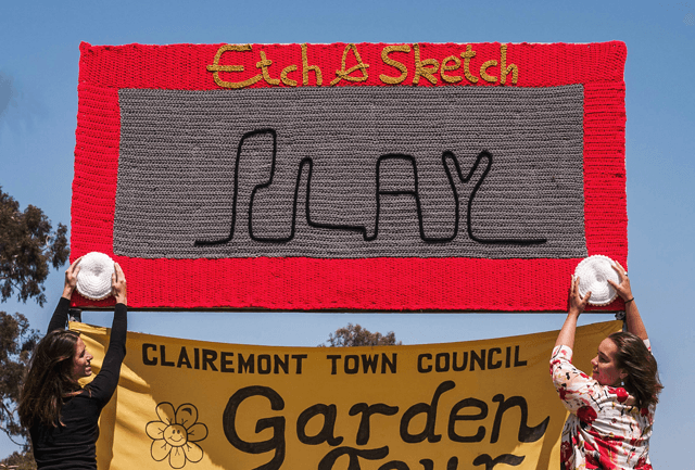 They Crocheted This EPIC 32 Square-Foot Etch-a-Sketch!