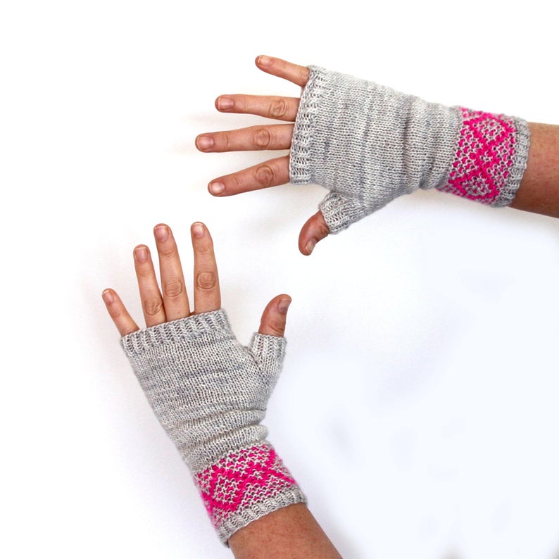 Knit Mitts, Pattern By Ambah O'Brien #knitting