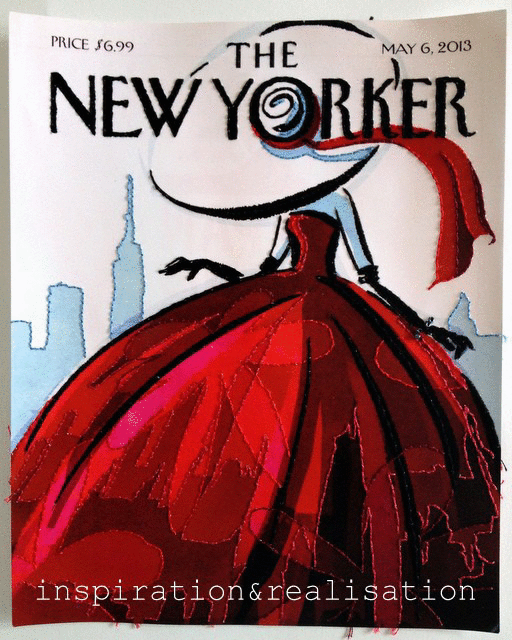 She Embroidered The Cover of The New Yorker!
