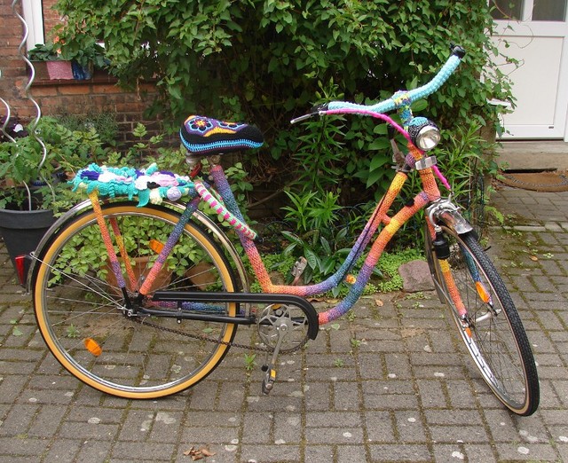 This Yarn Bombed Bicycle is BADASS!