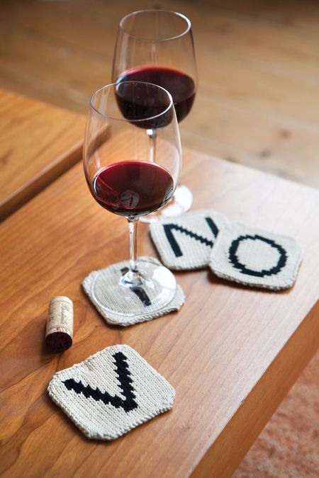 Knit a Gift for a Scrabble Nerd - These Letter Tile Coasters Are Perfect!