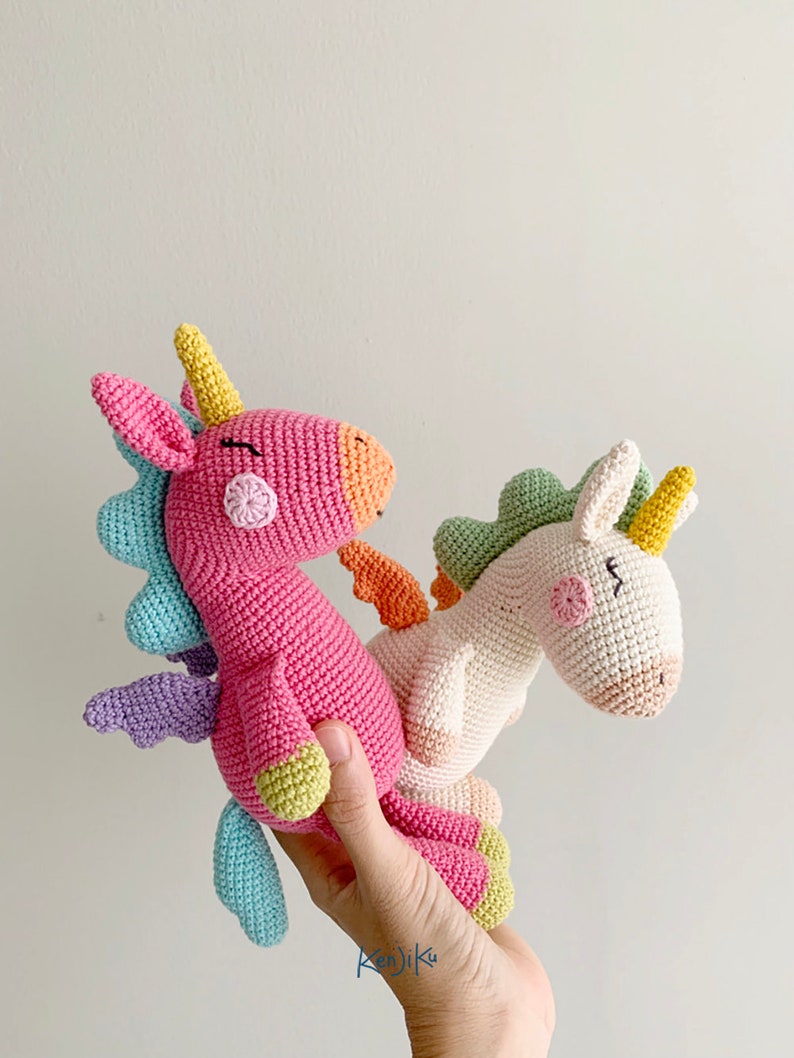 Rainbow Unicorn Amigurumi Patterns For Crocheters & Knitters