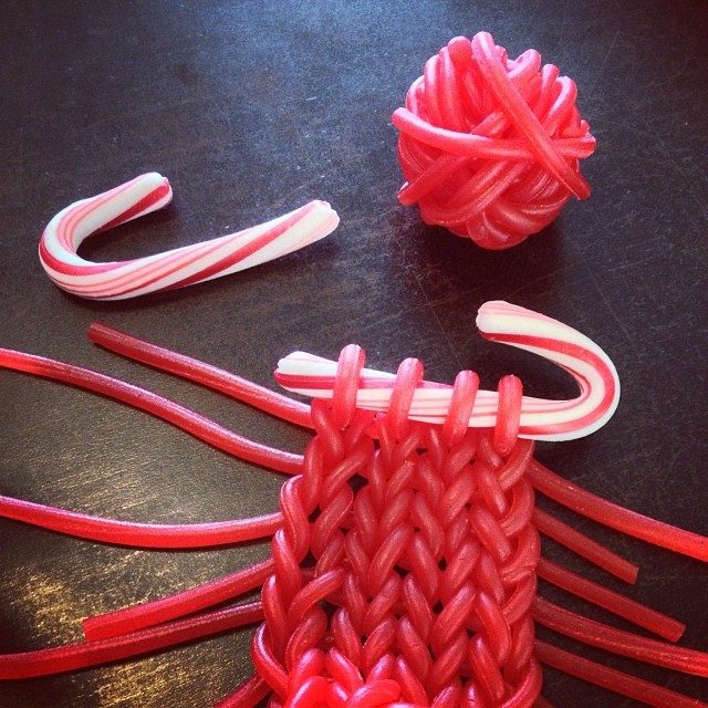 Knit The Licorice For Full Effect This Christmas … A Fun Idea From Knits For Life!