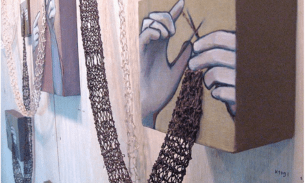 ‘Knitting and Painting’ by Rania Hassan