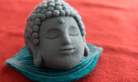 Tranquil Needle-Felted Buddha Made By Maa