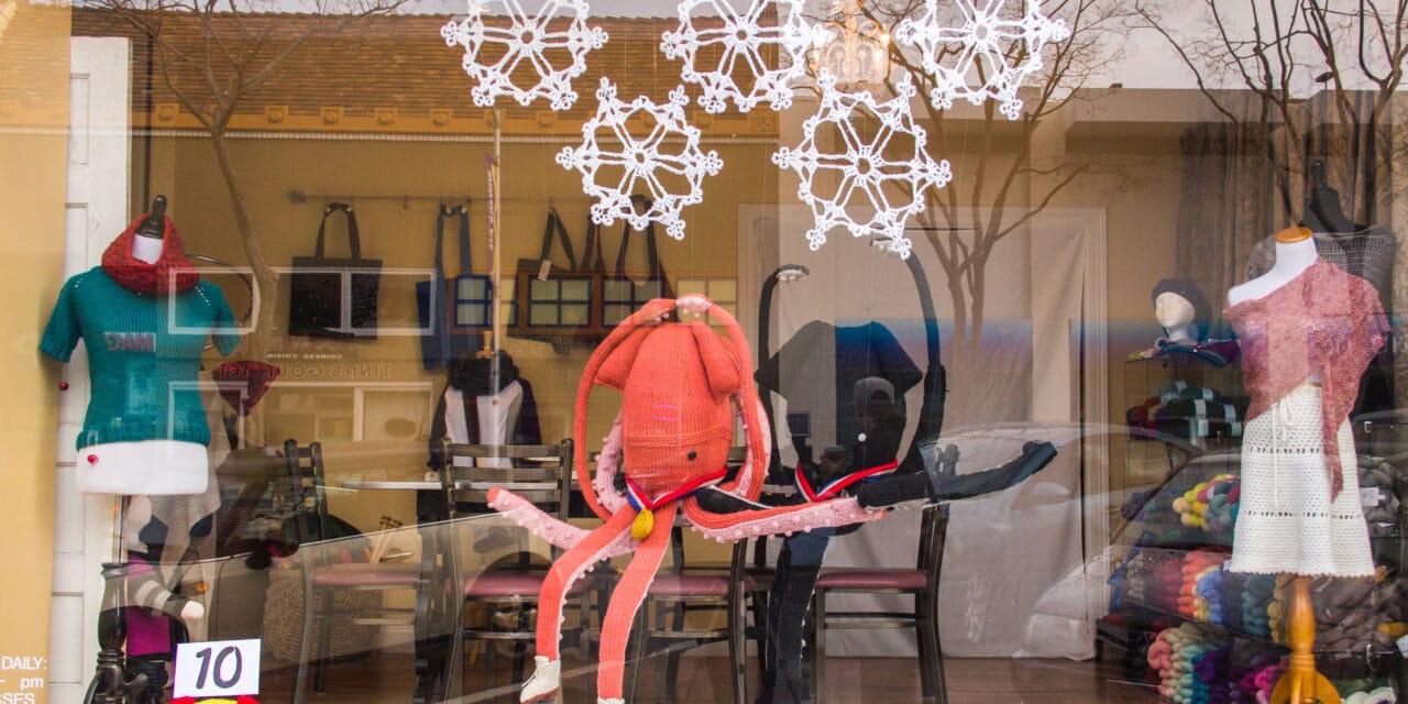 Sochi Winter Games Themed Window by Jill & Lorna Watt