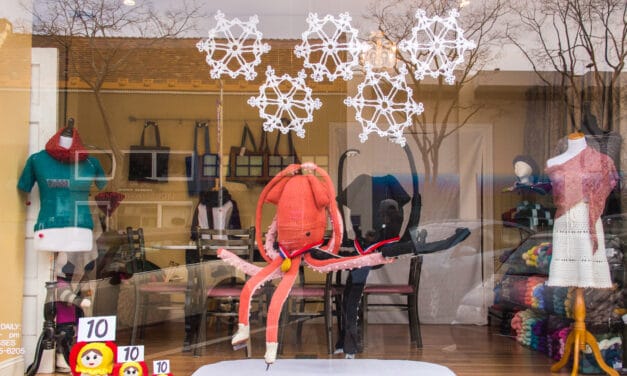 Sochi Winter Games Themed Window by Jill & Lorna Watt