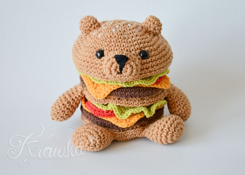 It's a Bird! It's a Plane! It's a Crochet Burger Bear Amigurumi! (And Patterns To Make Them)