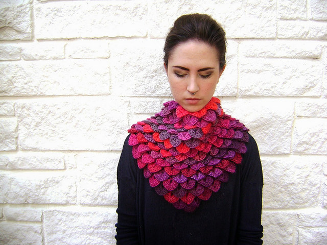 Gorgeous Crochet Crocodile Stitch Shawl – Get the Pattern!