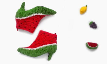 Crocheted Watermelon ‘Fruity Booties’ You Can Really Wear!