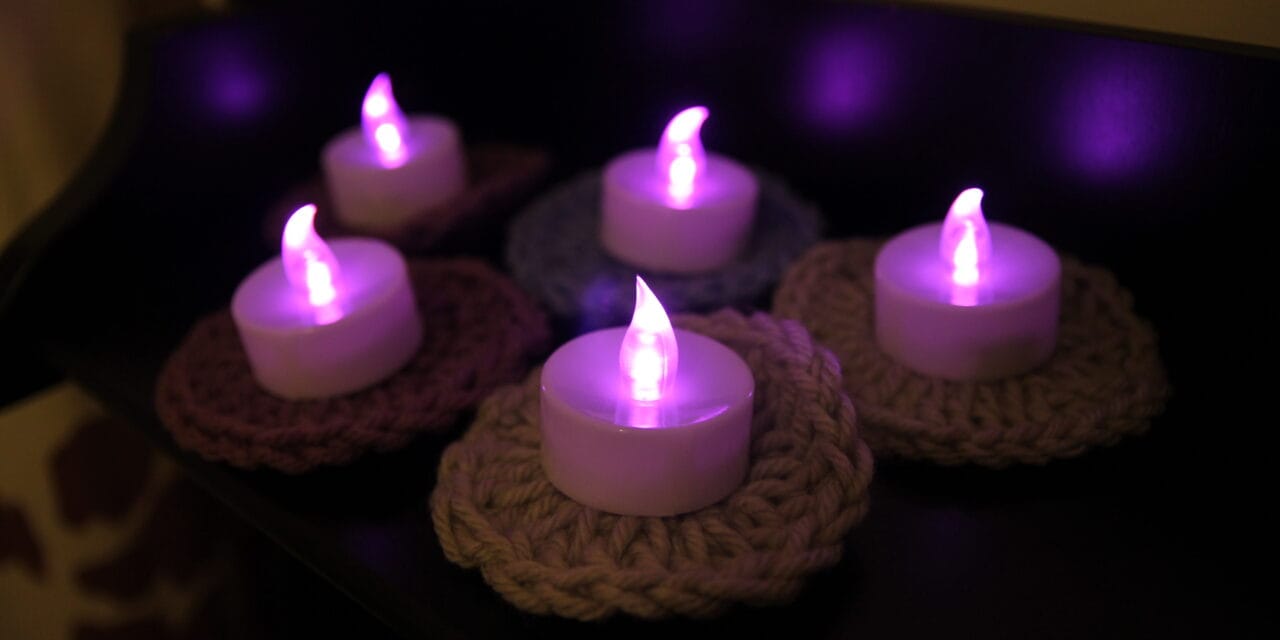 Flameless Tea Light Coasters