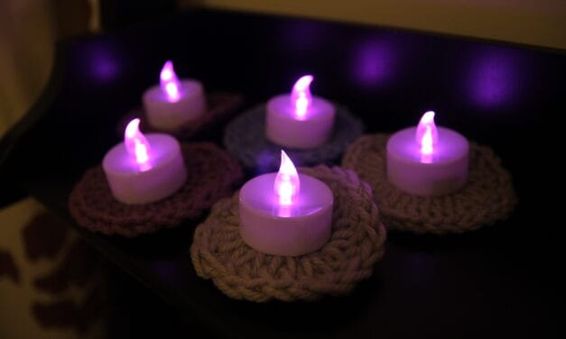Flameless Tea Light Coasters