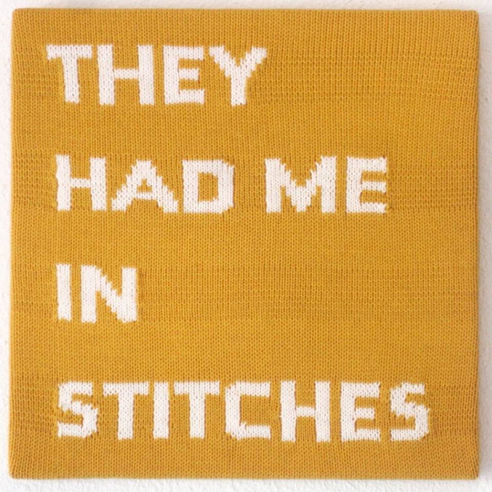 'They Had Me in Stitches' Tweetable Wall Hangings by Ben Cuevas 