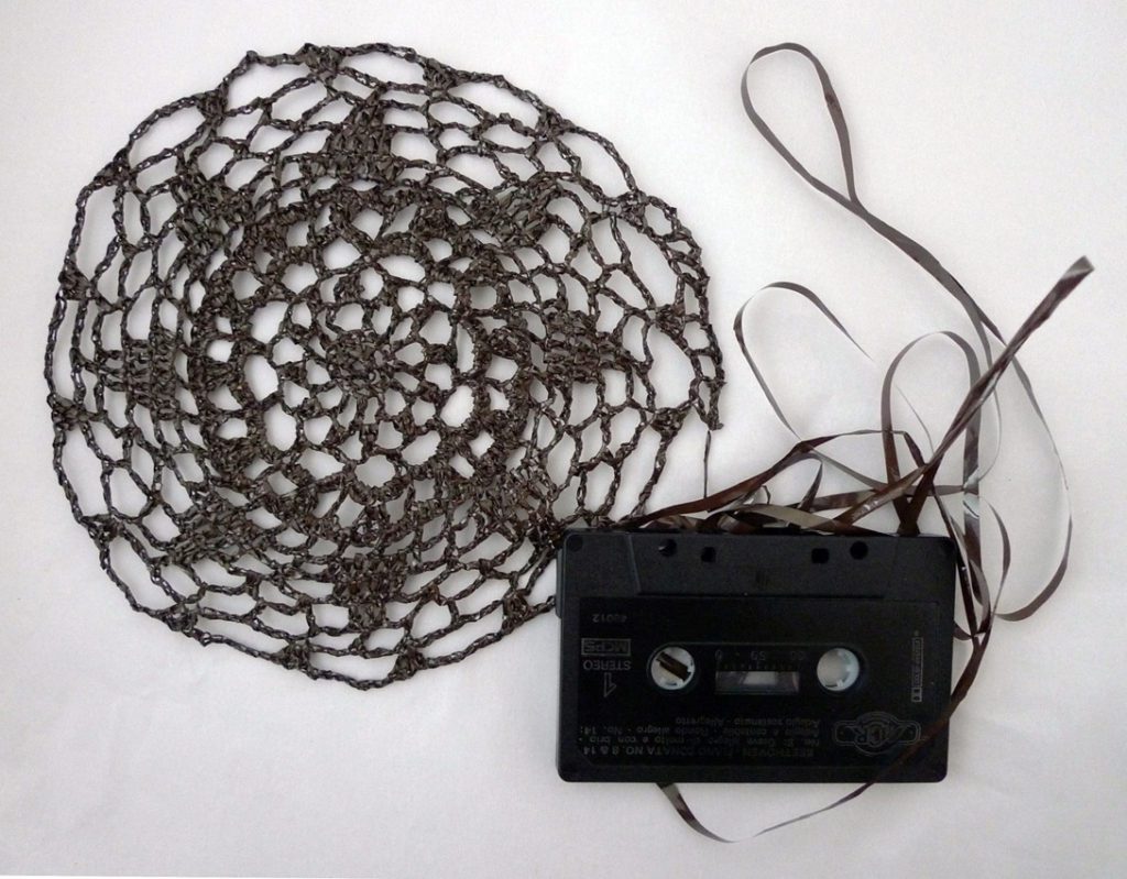 Crocheting with Beethoven and the Beatles - Amazing Cassette Tape Doilies!